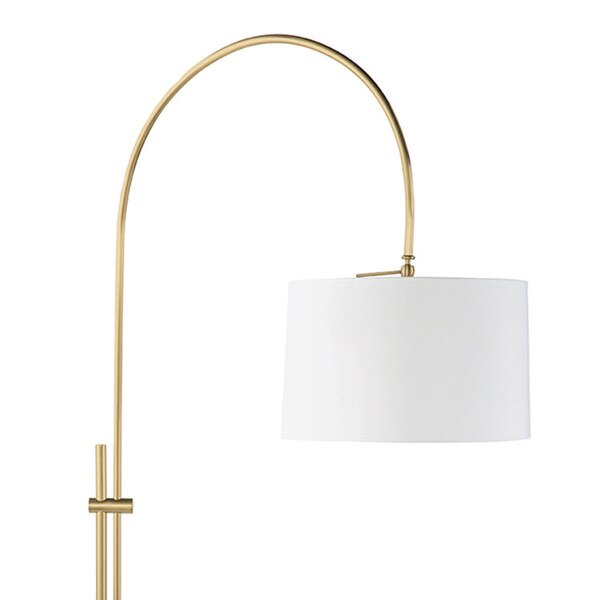 Arc Floor Lamp With Fabric Shade